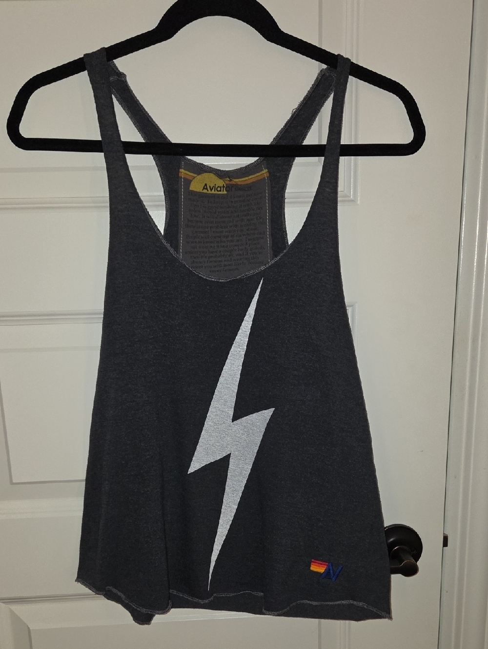 Aviator Nation Racerback Tank Top Size Small